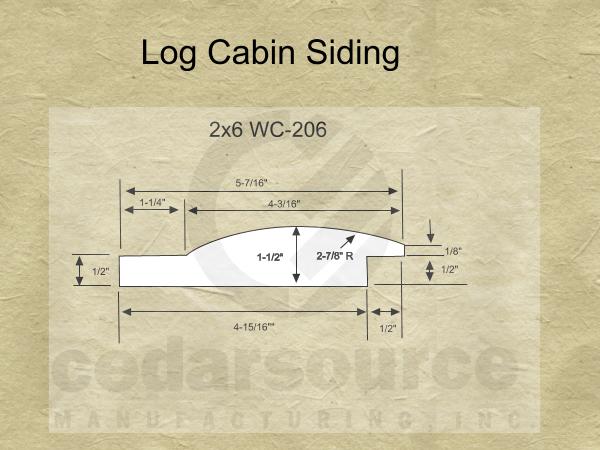 log cabin 2x6